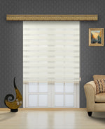 Load image into Gallery viewer, bathroom  curtain  day and nigt  double layer  dual layer  home  horizontal  kitchen  light filter sheer shades  office  polyester  privacy light control  roller  shades  stor  window  window Treatments  windows drapes  zebra  blinds  dual  blind  dual blind  roller shades  window roller blinds  window roller shades  zebra roller blinds ivory
